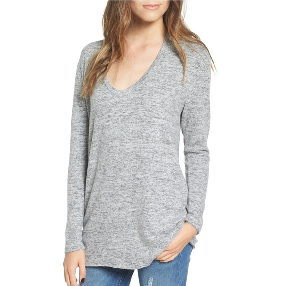 BP. Cozy V- Neck Sweater Grey Sz. Small - Picture 1 of 7